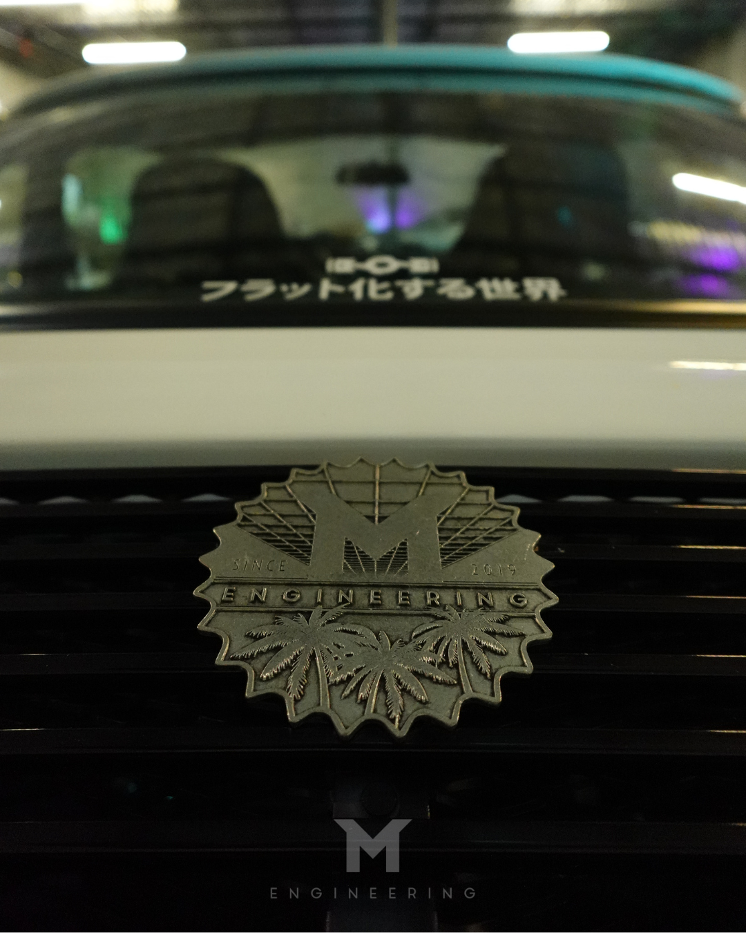 M-Engineering x Carbone.pl Metal Decklid Grill Badge for Porsche