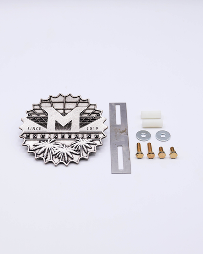 M-Engineering x Carbone.pl Metal Decklid Grill Badge for Porsche