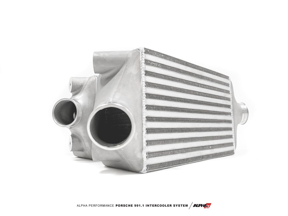 AMS Performance - ALPHA Porsche 991.1 Turbo / Turbo S Intercooler Kit With Carbon Fiber Shrouds