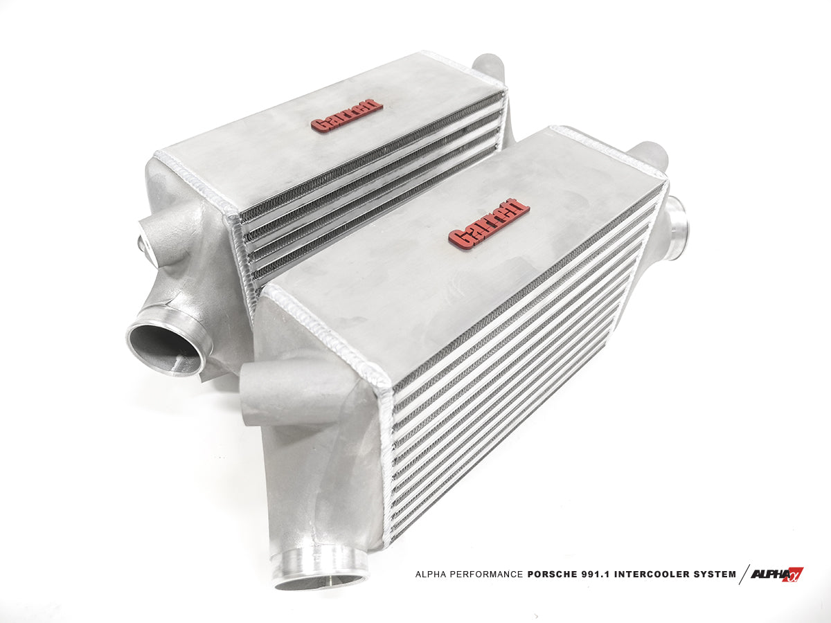 AMS Performance - ALPHA Porsche 991.1 Turbo / Turbo S Intercooler Kit With Carbon Fiber Shrouds