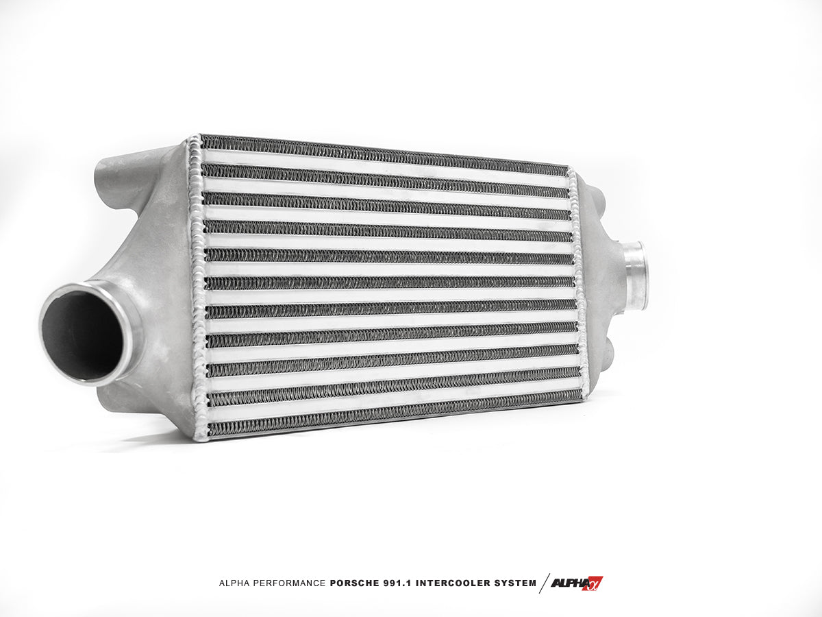 AMS Performance - ALPHA Porsche 991.1 Turbo / Turbo S Intercooler Kit With Carbon Fiber Shrouds