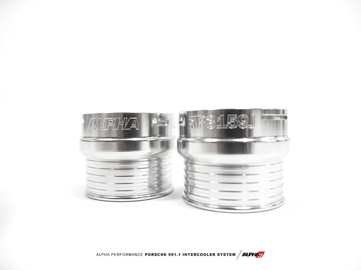 AMS Performance - ALPHA Porsche 991.1 Turbo / Turbo S Intercooler Kit With Carbon Fiber Shrouds