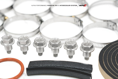 AMS Performance - ALPHA Porsche 991.1 Turbo / Turbo S Intercooler Kit With Carbon Fiber Shrouds