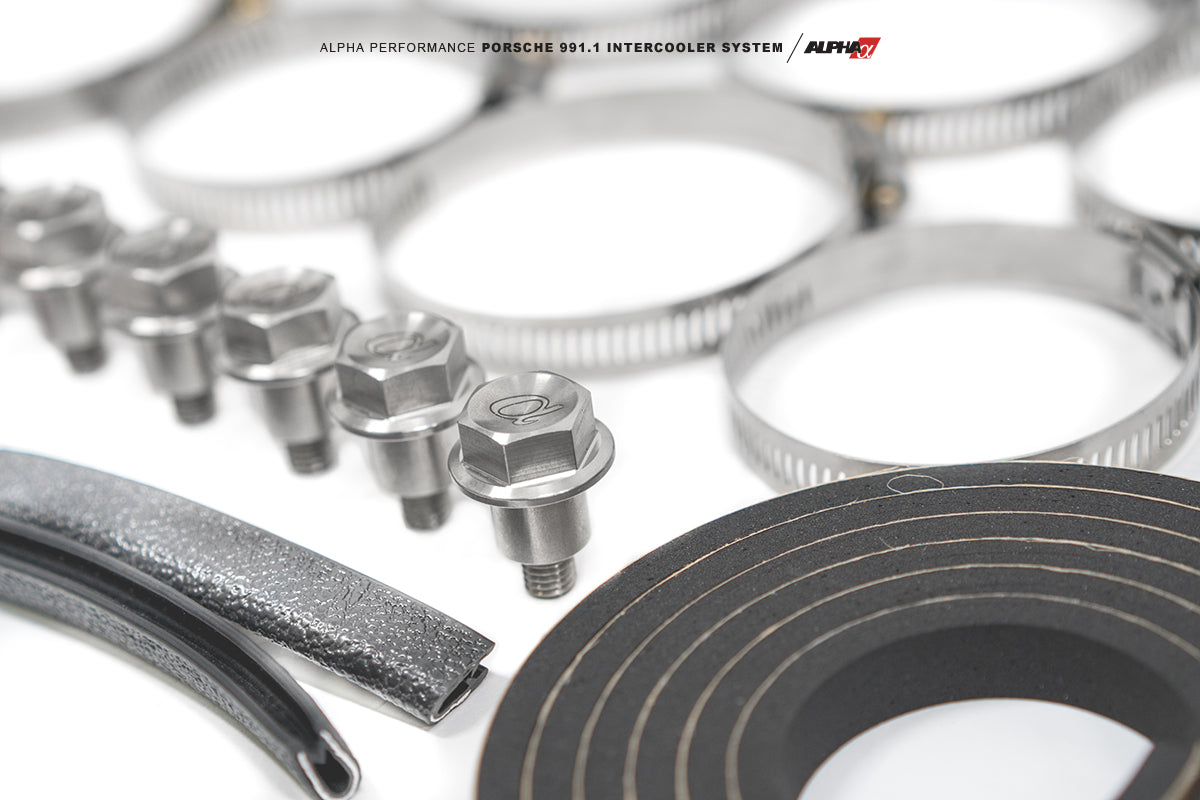 AMS Performance - ALPHA Porsche 991.1 Turbo / Turbo S Intercooler Kit With Carbon Fiber Shrouds