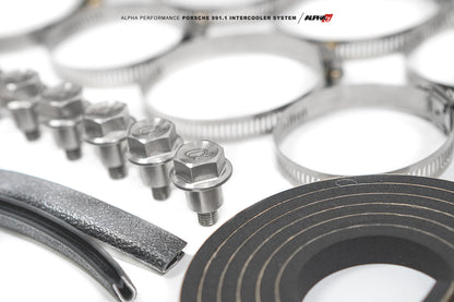 AMS Performance - ALPHA Porsche 991.1 Turbo / Turbo S Intercooler Kit With Carbon Fiber Shrouds