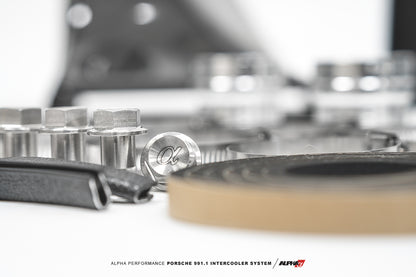AMS Performance - ALPHA Porsche 991.1 Turbo / Turbo S Intercooler Kit With Carbon Fiber Shrouds