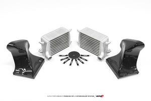 AMS Performance - ALPHA Porsche 991.2 Carrera Intercooler Kit With Carbon Fiber Shrouds